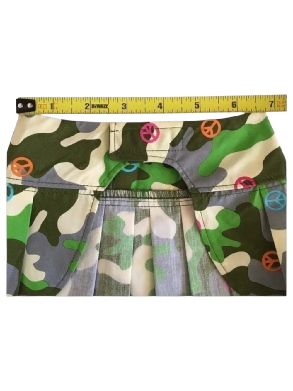 NWT SimplyDog 2pc Camo Skirt & Peace Top Dog Outfit Size S